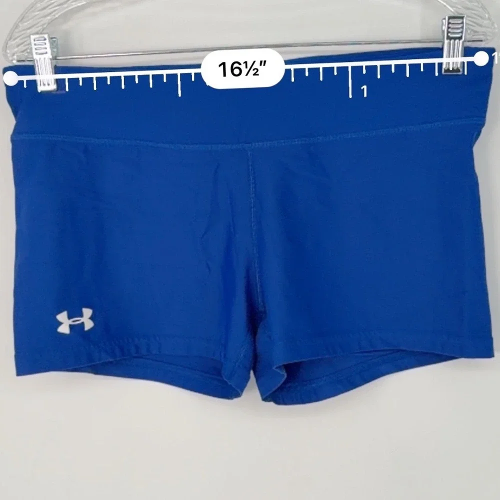 Under Armour Royal Blue HeatGear Compression Shorts XL‎ Volleyball Gym 102-45